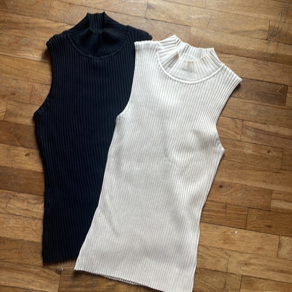 Matching Turtleneck Sweater Tanks Set - Picture 4 of 4